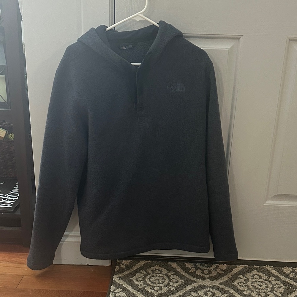 The North Face Greenish Grey Fleece Pullover